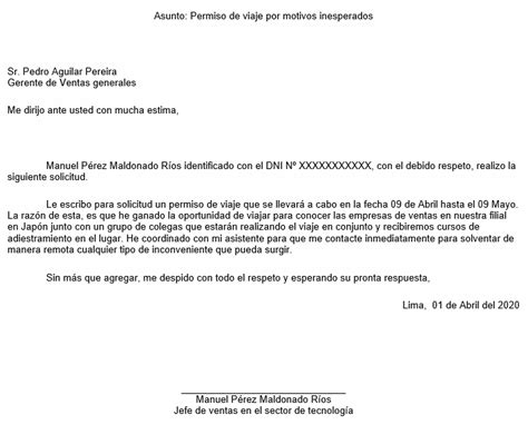 Redactar Solicitud Modelo De Carta Formal Para Pedir Algo