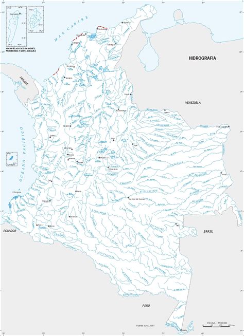 Mapa Hidrográfico De Colombia Colombiavive