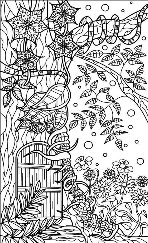 Enchanted Forest Colouring Page Enchanted Forest Coloring Forest
