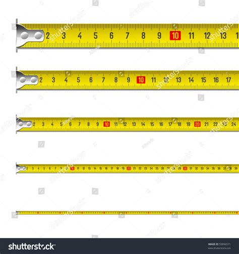 Tape Measure Centimeters Vector Stock Vector Royalty Free 55896571