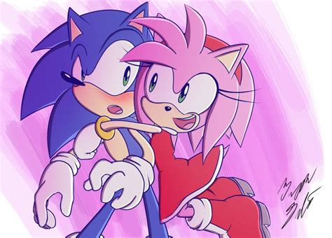 sonic and amy by nerdword sonic sonic and amy shadow and amy