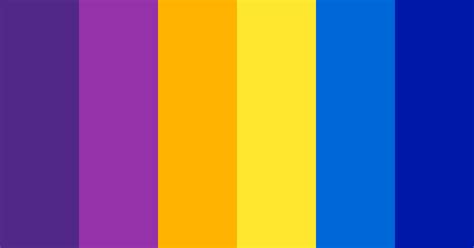 Rich Purple Yellow And Blue Color Scheme Blue