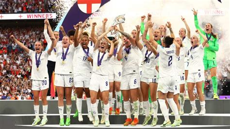 England Women Celebrations As England Crowned European Champions
