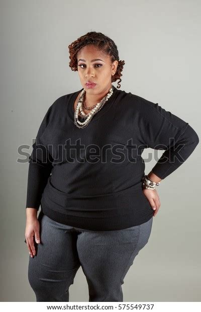 Plus Size Bbw African American Woman Stock Photo Edit Now 575549737