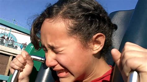 Epic Roller Coaster Fail Disney California Adventure Terrified Girl
