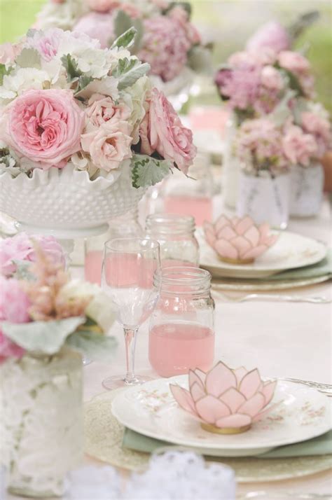Gorgeous Tablescape In Soft Pinkslove Pretty In Pink Pinterest