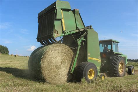 Round Hay Baler Tractor Farm Free Stock Photo Public Domain Pictures