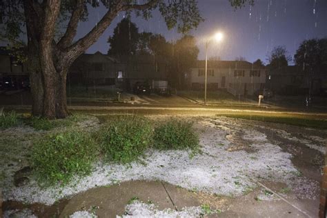 Thunderstorm Dumps Hail In Southwest Omaha More Severe Weather