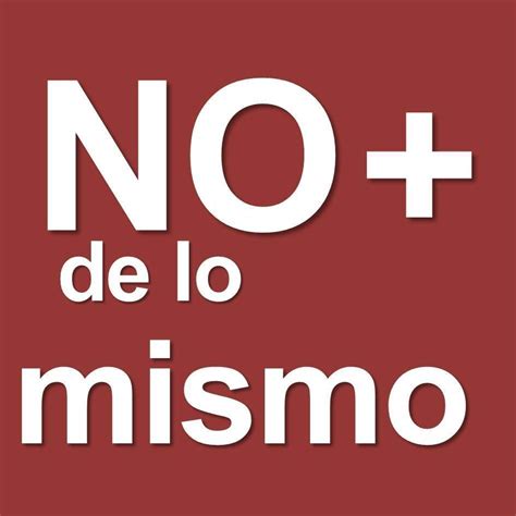 No De Lo Mismo