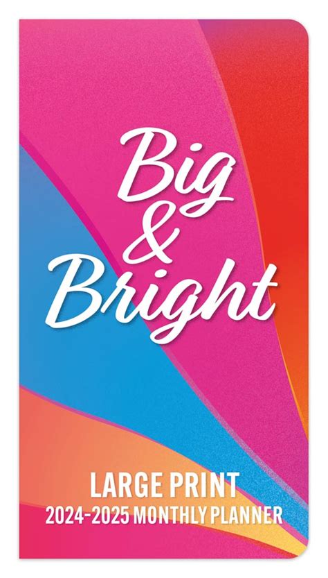 Big And Bright Large Print 2024 2025 Two Year Pocket Planner Calendar