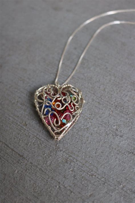 Image 0 Heart Jewelry Heart Pendant Swarovski Crystal Beads