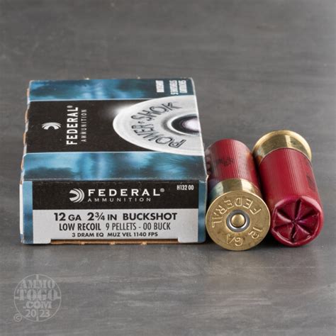 12 Gauge 00 Buck Ammo For Sale By Federal 250 Rounds