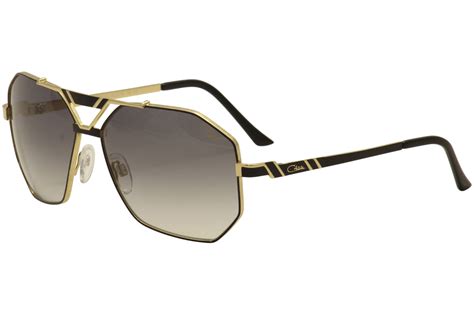 Cazal Legends Men S 9058 001 Gold Black Fashion Aviator Sunglasses 63mm