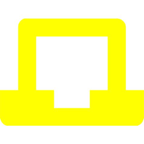 Yellow Laptop 5 Icon Free Yellow Laptop Icons