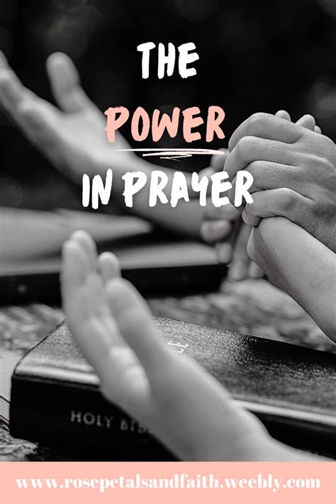 The Power In Prayer