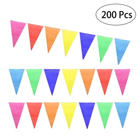 Unomor Colorful String Flag Banner Triangle Pendant Flag Party