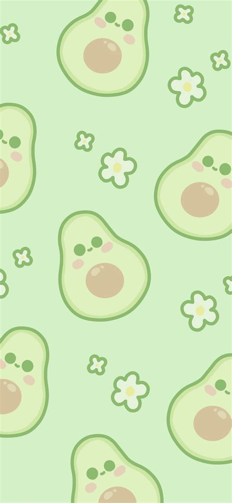 Cute Avocado Green Wallpapers Aesthetic Kawaii Wallpapers 4k