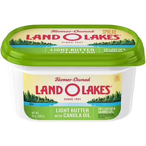 Land O Lakes Light Butter With Canola Oil Spread 24 Oz Tub Butter
