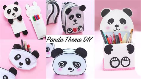 Panda Theme Diy Panda Craft Ideas Panda Diys Youtube