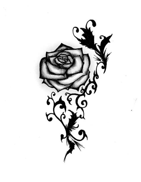 Rose Tattoo Design By Maliciousbunny On Deviantart Blaue Rose Tattoos Rose Tattoo Design