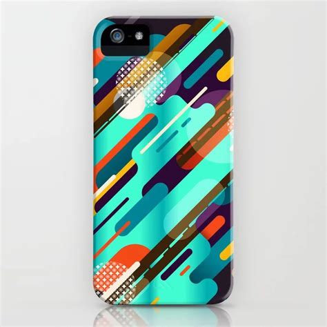 Abstract Colorful Background With Geometric Lines Iphone Case By