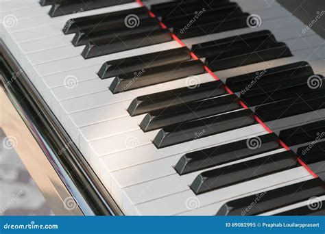 Close Up Of Piano Keys Close Frontal View Stock Image Image Of Music