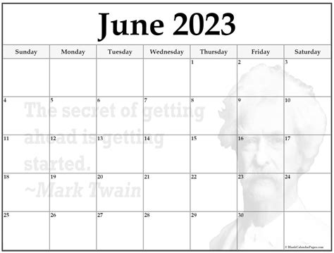 24 June 2023 Quote Calendars