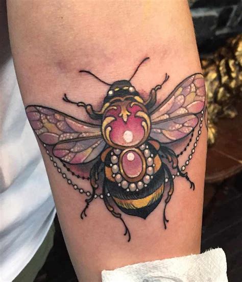Bee Tattoo 3 By Arielle Gagnon Tattoo Insider