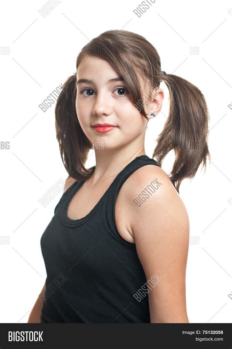 Beautiful Teen Girl Black Top Image And Photo Bigstock