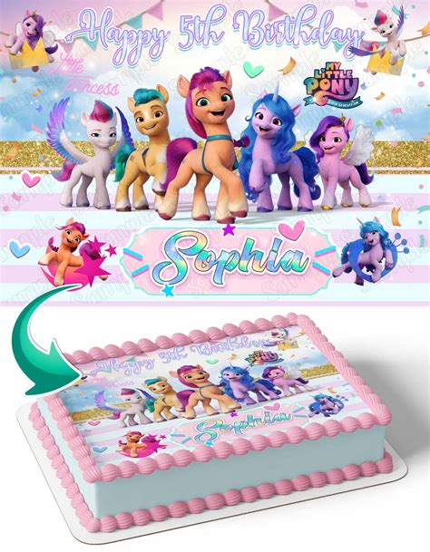 Buy Cakecery My Little Pony A New Generation Edible Cake Image Topper