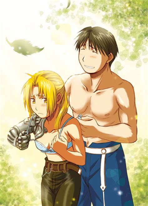 Ed Wearing A Bra Xd Edward Elric X Roy Mustang Photo