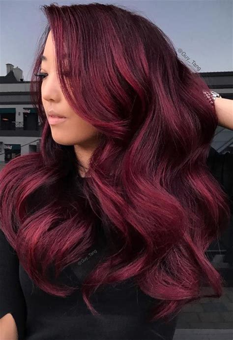10 Deep Maroon Hair Color Fashion Style