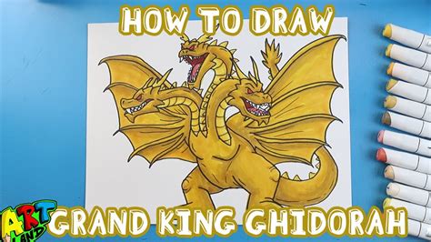 How To Draw Grand King Ghidorah Youtube