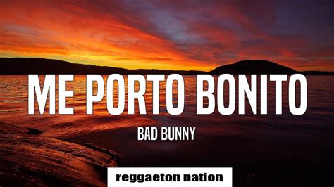 Bad Bunny Me Porto Bonito Letralyrics Youtube