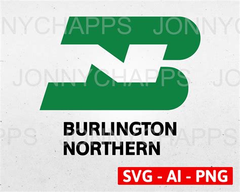 Burlington Northern Railroad Logo Bn Railway Decal Digital Etsy