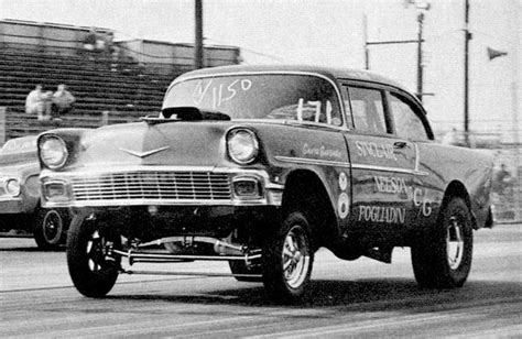 56 Chevy Gassers Drag Cars Drag Racing Chevy
