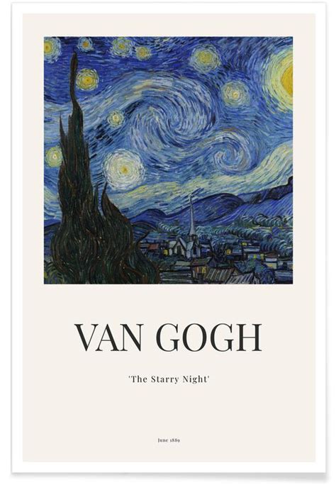 Van Gogh The Starry Night Poster Juniqe