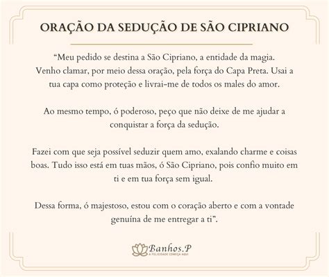 Oração São Cipriano Capa Preta