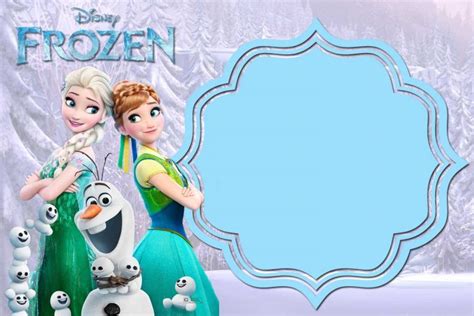Free Printable Frozen Anna And Elsa Invitation Templates Download