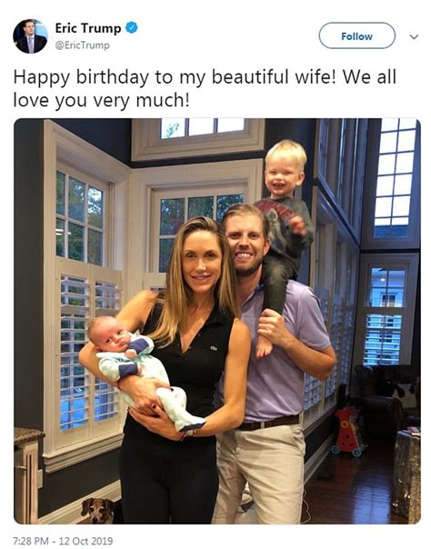 Eric Trump Lead Birthday Wishes To His Wife Lara As The Mother Of Two