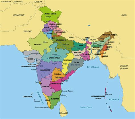 Mapas De La India Atlas Del Mundo