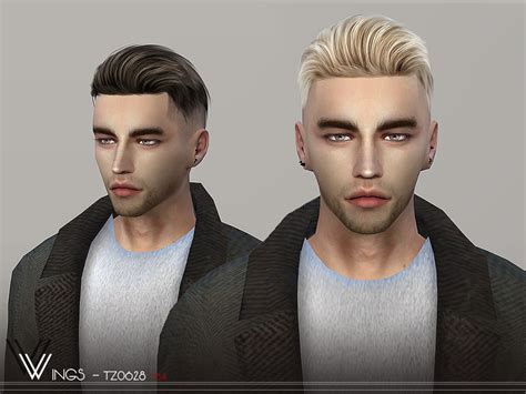 The Sims Resource Wings Tz0628 Hair Sims 4 Hairs