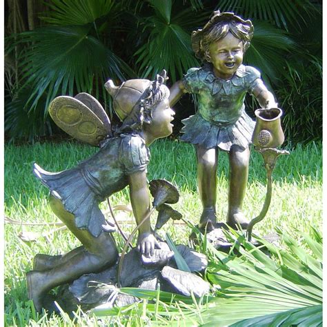 Bronze Fairy Garden Statues Children Statue Bronze Fairy Fountains