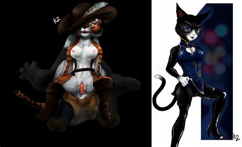Rule 34 Anthro Boots China Dress Crossover Feline Female
