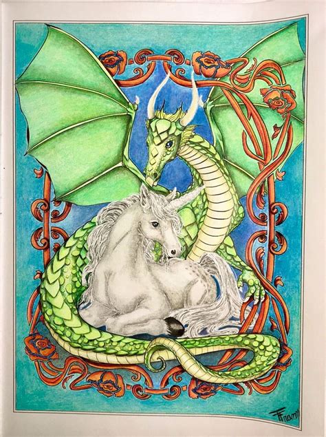 From Selina Fenechs Book Unicorns And Dragons Colored Pencils And A
