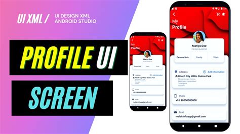 Modern Profile Ui Design In Android Studio 3 6 Xml Coding Youtube Riset