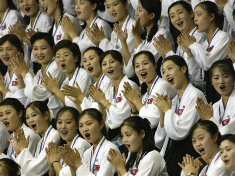 North Koreas ‘army Of Beauties Olympic Cheer Squad Seen As ‘sexy Soldiers Of The State
