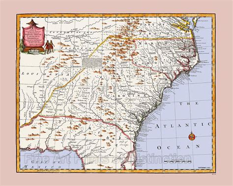 Map Of Georgia And South Carolina 1e4