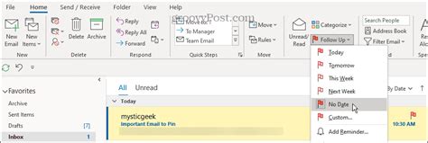 How To Pin Emails In Outlook
