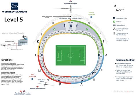 Wembley Stadium Seating Plan Detailed Seat Numbers Ma